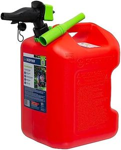 Scepter FSCG552 Fuel Container with Spill Proof SmartControl Spout with Bonus Spout Extender, Rear Handle Red Gas Can, 5 Gallon