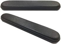 Wheelchair Armrest Pad(Vinyl), Full Length 14 inch, Universal Fit, EVA Stuff, Black(Pair), by RIANT WHEEL