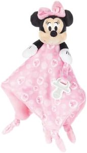 KIDS PREFERRED Disney Baby Minnie Mouse Plush Stuffed Animal Snuggler Lovey Security Blanket - Pink,13.18" x 13.18" x 3.62"