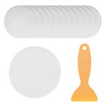 KOOKZ 40 PCS Round Non-Slip Shower Stickers,Transparent Anti-Slip Safety Bathtub Stickers for Kids&Pregnant Women,Textured Self Adhesive Non-Slip Bath Stickers Clear Bath Mat (10cm) | With Scraper