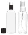 ikis (2 Pcs Root Comb Applicator Bottle, Scalp Treatment Bottle Plastic Hair Tools Accessories kanghi sprayer