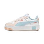 PUMA Women's Carina Street Sneaker, White-Frosted Dew-Island Pink, 6 UK