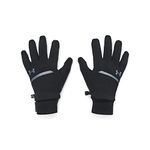 Under Armour Mens Storm Fleece Run Gloves, (001) Black/Black/Reflective, X-Large