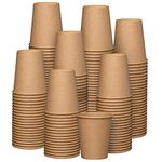 [300 Pack] 8 oz. Kraft Paper Hot Coffee Cups