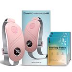 BRONTIX Period Cramp Relief Massager With Heating Pad For Back Pain and 3 Heating Patch | Crampfree- Period Cramp Relief Heater&Massager | Works As Periods Pain Relief Products | Periods Cramps Relief Machine