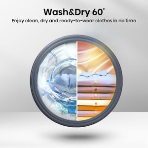Hisense 10.5kg/6kg Washer Dryer – Black, Large Capacity