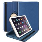 TGK Rotating Cover for iPad Air 2 Covers ipad 9.7 inch A1566, A1567 (2014 Launch) - Dark Blue