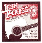 John Pearse P200L Bronze Acoustic Guitar Strings, Light