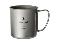 Snow Peak MG-142 Mug Sierra Cup, Titanium, Single Mug, Capacity: 10.1 fl oz (300 ml)