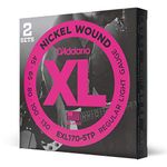 D'Addario Bass Guitar Strings - XL Nickel Bass Strings - EXL170-5TP - Perfect Intonation, Consistent Feel, Durability - For 5 String Bass Guitars - 45-130 Regular Light 5-String, Long Scale, 2-Pack