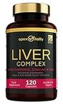 Apex Vitality Liver Support Supplement – 120-Capsules Liver Support Complex with Turmeric, Choline, Zinc – Natural Formula with Plant Extracts – Liver Cleanse Supplement for Adults – Made in UK