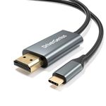 DriverGenius 4K USB-C to HDMI Video Converter Cable - 1.8m M/M, Compabitle with DP Alt Mode Enabled Device (3840x2160)