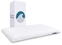 Bluewave Bedding Hyper Slim Gel Memory Foam Pillow for Stomach and Back Sleepers - Thin, Flat Design for Cervical Neck Alignment and Deeper Sleep (2.25-Inches Height, Standard Size)