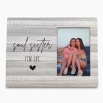 Yorhifa Best Friends Picture Frame, Best Friend Frame, Soul Sister Gifts for Women,Sister Picture Frame, Friendship Gifts for Women, Unbiological Sister Gifts, Soul Siste Photo Picture Frames 4x6