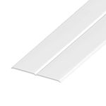 White UPVC Plastic Flexible Angle trim 25mm x 25mm x 5 Metre Length