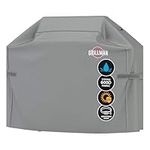 Grillman Premium BBQ Grill Cover, Heavy-Duty Gas Grill Cover for Weber Spirit, Weber Genesis, Char Broil etc. Rip-Proof & Waterproof (72" L x 26" W x 51" H, Gray)