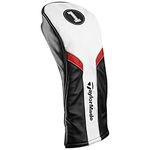 TaylorMade Golf Driver Headcover,White/Black/RED