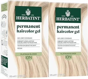 Herbatint Permanent Hair Dye - 10N Platinum Blonde - For Up To 100% Gray Coverage - Mother's Day - Ammonia-Free, Alcohol-Free & Vegan - Salon Influenced Hair Color 5.75 fl oz (2 Pack)