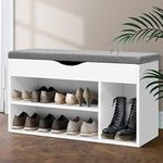 Artiss Shoe Rack Storage Bench Cabinet Box Drawer Organiser Shoes Shelf Drawers Organisers White Cupboard Hallway Home Decor Bedroom Furniture Display Wardrobe