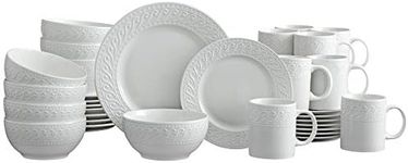 Pfaltzgraff Sylvia Dinnerware Set, 32 Piece, White