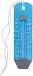 U.S. Pool Supply 10.5" Jumbo Pool Thermometer with Oversized Easy-to-Read Temperature Display, Transparent Blue, Tether String - Swimming Pools, Spas, Hot Tub - Measures Water Up to 120° F (50° C)