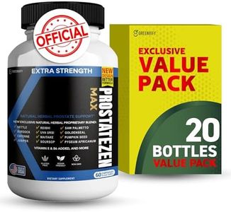 ProstateZen Max | Extra Strength Natural Herbal Prostate Support | 60 Veggie Capsules | Saw Palmetto, Pygeum, Nettle, Reishi, Maitake | Gluten-Free, Vegan (20)