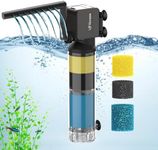 VCRAZE 3-Stage Internal Aquarium Filter for Tanks 40-150 Gallon, Fish Tank Filter with Aeration/Rainfall Modes, Fish Filter Turtle Tank Filter with Adjustable Flow Rate