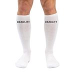 bahuzo Compression socks for Men & Women Sports gym & football, odour free (white)