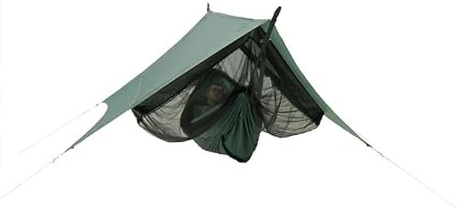 AMAZONAS Traveller Camp - Hamac Complet Ultra léger avec moustiquaire et bâche - Charge maximale : 200 kg - Seulement 1,6 kg - Idéal pour Les Aventures en Plein air