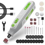 Huepar Tools Mini Cordless Rotary Tool Kit, 5 Speeds Setting 5000-25000 RPM with 36Pcs Accessories, Type-C Charging 4V Power Rotary Tool for Sanding, Polishing, Drilling, Cleaning, DIY Crafts-RT4 APEX