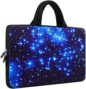 iColor - Fashion Starry 11.6-12 Inch Netbook/ Laptop / Chromebook / MacBook Ultra-Portable Neoprene Zipper Carrying Bag Sleeve Briefcase Pouch Bag Tote w/ Handle (IHB12-003)