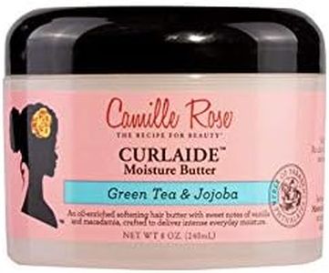 Camille Rose Curlaide Moisture Oil-Enriched Leave-In Hair Butter, Moisturise and Strengthen, Green Tea and Jojoba, 240 ml (Pack of 1)