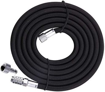 FENNGDA Airbrush Hose, Premium 10ft Nylon Braided Airbrush Hose with Airbrush Quick Release Disconnect Coupler, Plug 1/8" BSP Male and Female Hose Connection