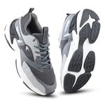 FUEL Fighter Sports Shoes for Men, Lace-Up with Style & Comfort, Lightweight Anti Skid Shoe for Running, Walking, Gym, Trekking and Hiking, Casual Footwear for Gents