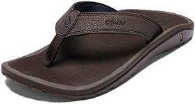 OLUKAI Men's Ohana Sandals, Dark Wo