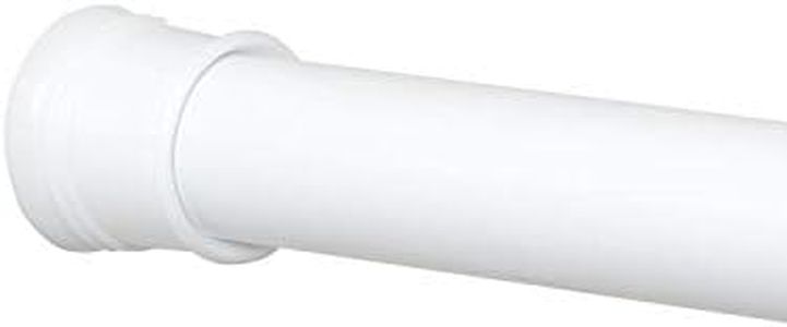 Zenith Products Zenna Home 886WW, Tension Shower Curtain Rod, 51 to 86-Inch, White