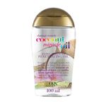 OGX Coconut Miracle Oil Extra Strength Penetrating Hair Oil for Dry, Damaged, and Frizzy Hair, Intense Hydration, Frizz Control, and Shine with Coconut Oil, Tiare, and Vanilla Bean Extracts, 100 ml