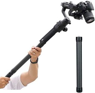 Carbon Fiber Extension Monopod Pole for DJI Ronin S/SC, DH10 Extendable Rod Handheld Stick 13.7-Inch Gimbals Stabilizer Handle Grip Compatible with DJI Ronin-S/SC/Osmo Mobile/Zhiyun Crane/Weebill s