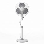 amazon basics 16-Inch Pedestal Fan | Tilting Head | 1400 RPM | Silent Operation| 400mm Sweep Length (Grey) (ABPFNS)