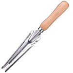 Hand Weeder Tool, Multi Use Garden Manual Weeding Tools with Wooden Handle Stainless Steel Head for Easy Weeder Removal, Transplanting, Pruning, Digging, Gauging