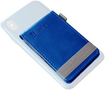 eLusefor Stick-On Phone Wallet & Card Holder for Back of iPhone or Android Case - Royal Blue