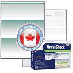 VersaCheck Canada Security Business Check Refills: Form #1000 Business Voucher - Green - Graduated - 250 Sheets, 10GG01C-8817