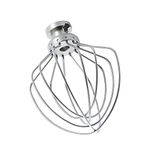 Stainless Steel Wire Whip Attachment for KitchenAid Tilt-Head Stand Mixer Accessory K45WW Replacement, Egg Cream Stirrer, Cakes Mayonnaise Whisk, Whipping Egg White, Dishwasher Safe