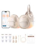 eufy Breast Pump S1,Wearable Electric Breast Pump with Heating Technology, Hands-Free,App-Controlled Smart Rhythm, Hospital-Grade Suction, Portable Design, Leak-Proof and Ultra-Quiet