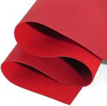 Shkira 12''X24'' Genuine Crimson Leather Sheets for Crafts - Square 2.0MM Thick Genuine - Thick Cowhide Pieces Square - Leather Sheet for Arts