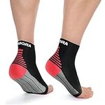 Rymora Plantar Fasciitis Support Socks -Medium, Arch, Heel and Ankle Compression Socks -Flexible Foot Support Socks for Men and Women -Black