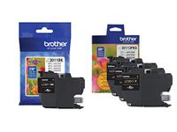 Brother Genuine LC3011BK, LC30113PKS Standard Yield Black/Cyan/Magenta/Yellow Ink Cartridge Set, LC3011