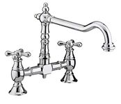 Bristan K BRSNK C Colonial Bridge Kitchen Sink Mixer Tap with Swivel Spout, Chrome