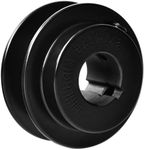 MINERGUY BK2478 Pulley/Sheave, Cast Iron 2.5" OD, Single Groove Pulley V Style B Belt 5L for 7/8" Keyed Shaft