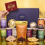 Healthy Treat Grand Diwali Gift Hamper | Roasted Dry fruits, Healthy Snacks, Berries Gift Box with Vastu Turtle, Brass Diya and Diwali Greeting Card | Dry Fruit Diwali Gift Box | Wholesome Corporate Gifting | Diwali Gifts For Family and Friends